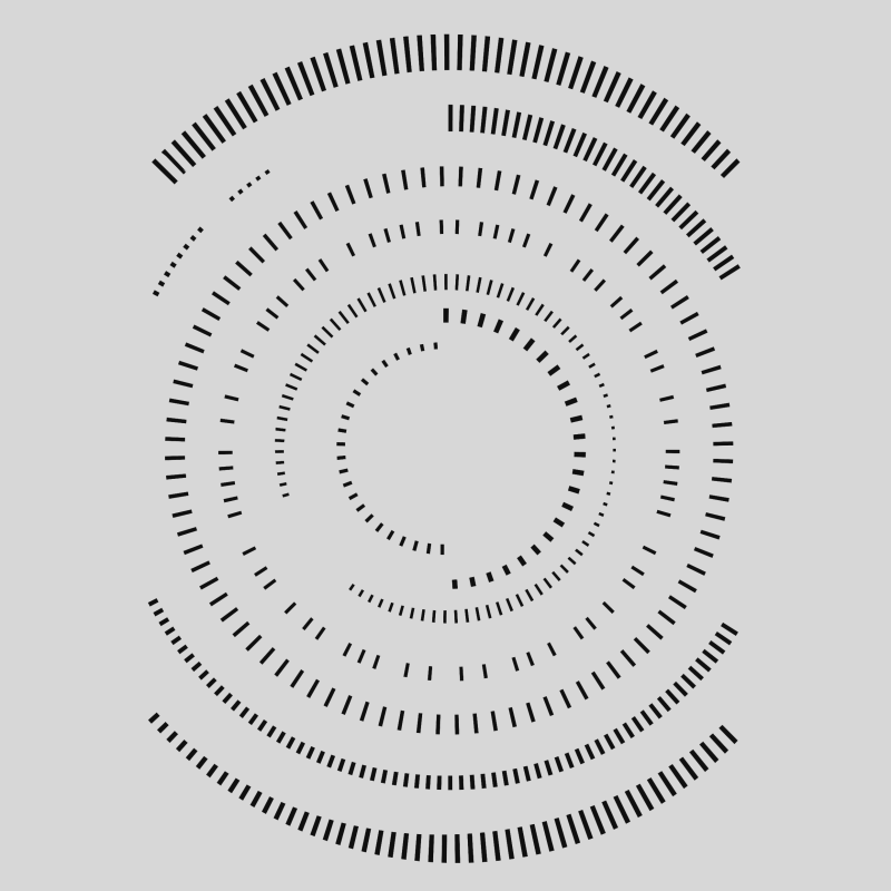 Design5 - Stencil - Cirkler RAW Striber - D500068S