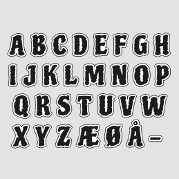 Design5 - Street Alfabet Med Skygge - D500267D
