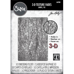 Sizzix - Tim Holtz - 3D Embossingfolder - Vault Cracked Large - 667000