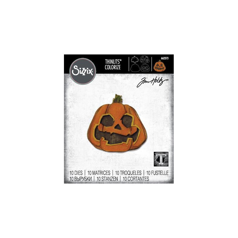 Sizzix - Tim Holtz - Thinlits Die - Vault Jack-o-Lantern - 662373