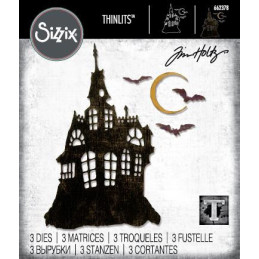 Sizzix - Tim Holtz - Thinlits Die - Vault Haunted House - 662378