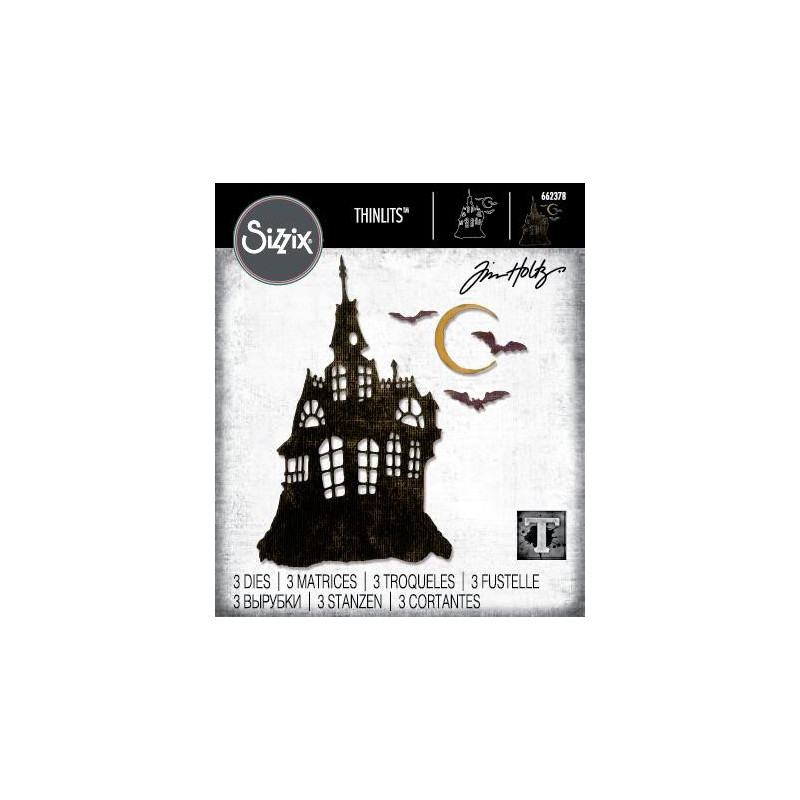 Sizzix - Tim Holtz - Thinlits Die - Vault Haunted House - 662378