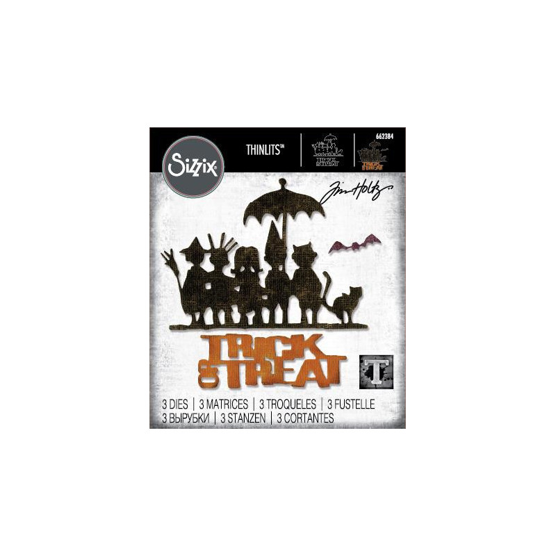 Sizzix - Tim Holtz - Thinlits Die - Vault Trick-or-Treat - 662384