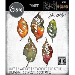 Sizzix - Tim Holtz - Thinlits Die - Vault Leaf Fragments - 665559