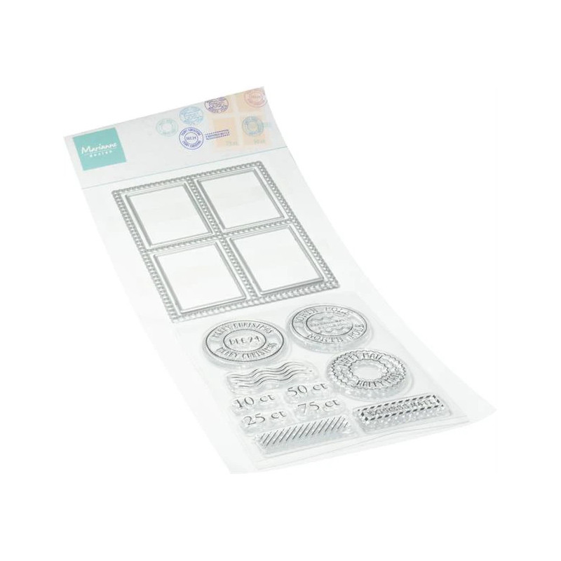 Marianne Design - Stempel + Die - Postage Stamp Set - CS1177