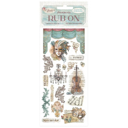 Stamperia - Rub-On - Venice City Of Art - Masks - DFLRB167