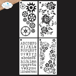 Elizabeth Craft Designs - Stencils - Art Journal Specials - Journal Stencils 8