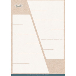 Card Deco Essentials - Stencil A4 - Elegance Zigzag