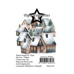 Paper Favourites - Die Cuts - Winter Houses 2 - PFD022