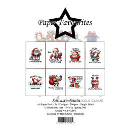 Paper Favourites - Papirpakke A6 - Sarcastic Santa - PFA586