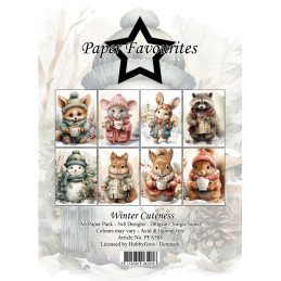 Paper Favourites - Papirpakke A6 - Winter Cuteness - PFA588