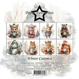 Paper Favourites - Papirpakke 15x15 - Winter Cuteness - PF547