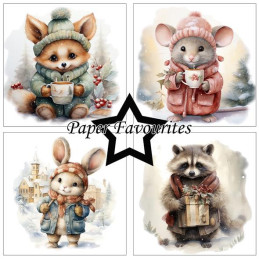 Paper Favourites - Papirpakke 15x15 - Winter Cuteness - PF547