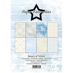 Paper Favourites - Papirpakke A5 - Beauty Of Winter - PFA185