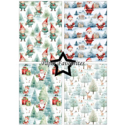 Paper Favourites - Papirpakke A5 - Christmas Scenes - PFA187