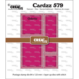 CREAlies - Cardzz - Postage Stamp Frame Rectangular - CLCZ579
