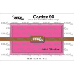 CREAlies - Cardzz - Mini Slimline M w/ Postage Stamp Border - CLCZ93