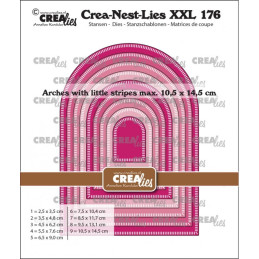 CREAlies - Crea-Nest-Lies XXL No. 176 - Arches w/ Little Stripes - CLNestXXL176