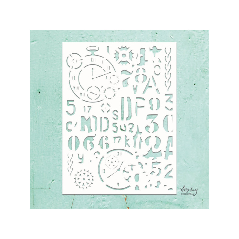 Mintay Papers - Stencil 6x8 - Mixed 10