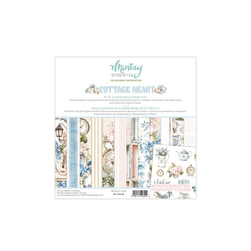 Mintay Papers - Papirblok 20x20 - Cottage Heart