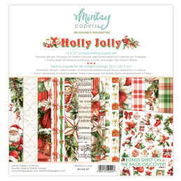 Mintay Papers - Papirpakke 30x30 - Holly Jolly