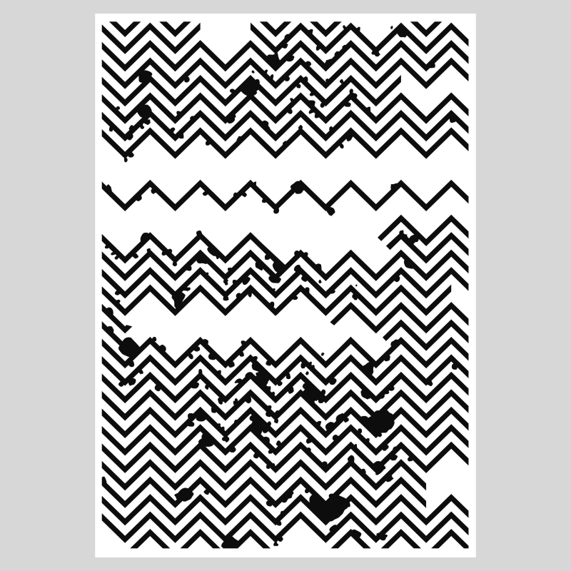 Design5 - Stencil - ZigZagging - D500070S