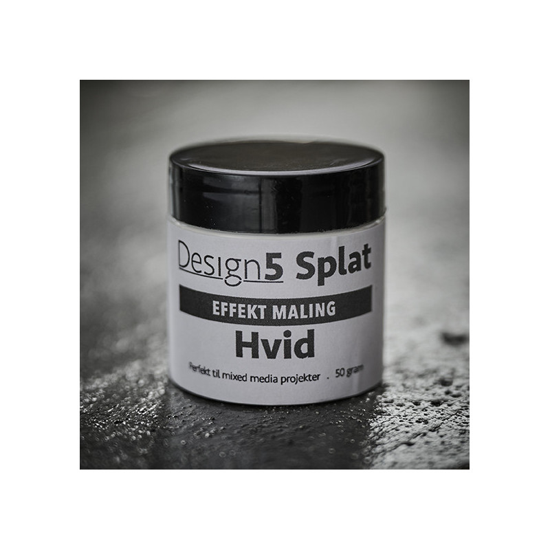 Design5 - Splat - Effekt Maling - Hvid