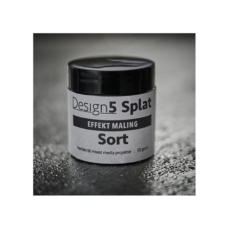 Design5 - Splat - Effekt Maling - Sort
