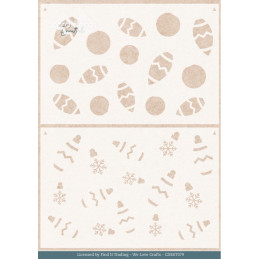 Card Deco Essentials - Stencil A5 - Baubles