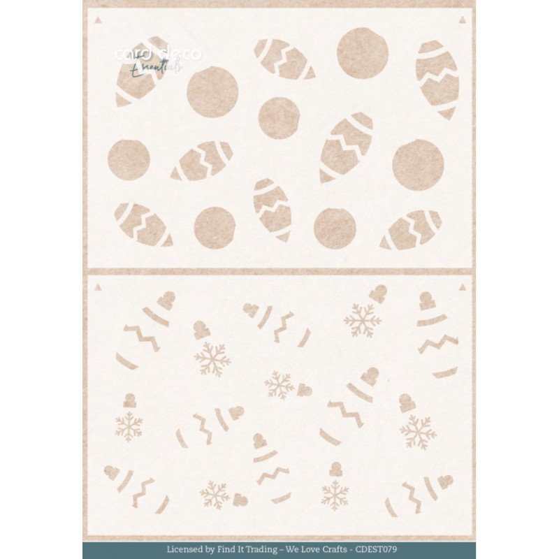Card Deco Essentials - Stencil A5 - Baubles