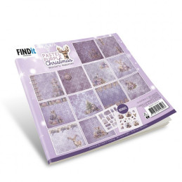 Berries Beauties - Papirblok - Pastel Purple Christmas - BBPP10024