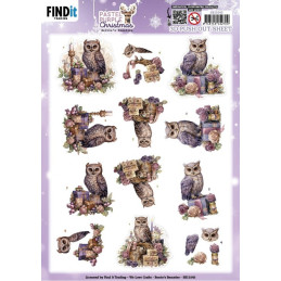 Pushout - Berries Beauties - Pastel Purple Christmas - Owl - SB11043