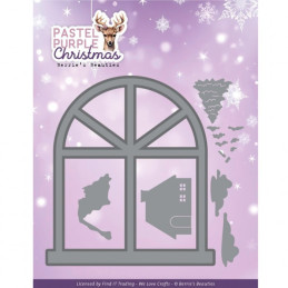 Berries Beauties - Pastel Purple Christmas - Window