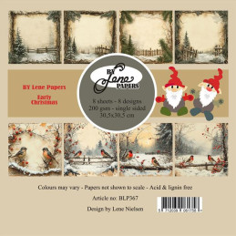 By Lene - Papirpakke 30x30 - Early Christmas - BLP367