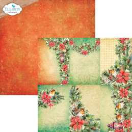 Elizabeth Craft Designs - Papirpakke 30.5x30.5 - Festive Holly