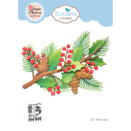 Elizabeth Craft Designs - Paper Flowers - Winter Greenery