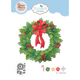 Elizabeth Craft Designs - Paper Flowers - Holiday Wreath