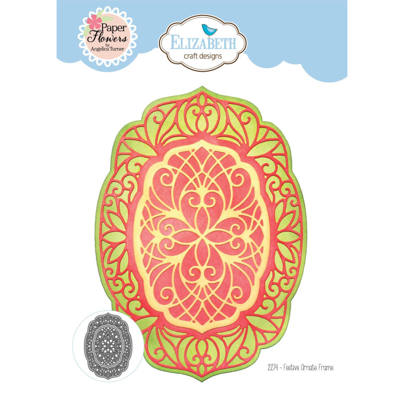 Elizabeth Craft Designs - Paper Flowers - Festive Ornate Frame