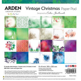 Arden Creative Studio - Papirblok 20x20 - Vintage Christmas