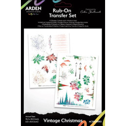 Arden Creative Studio - Rub-On Transfer Set - Vintage Christmas
