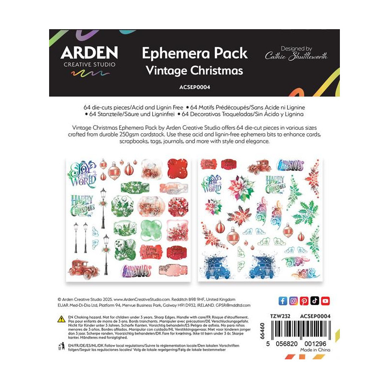 Arden Creative Studio - Ephemera Pack - Vintage Christmas