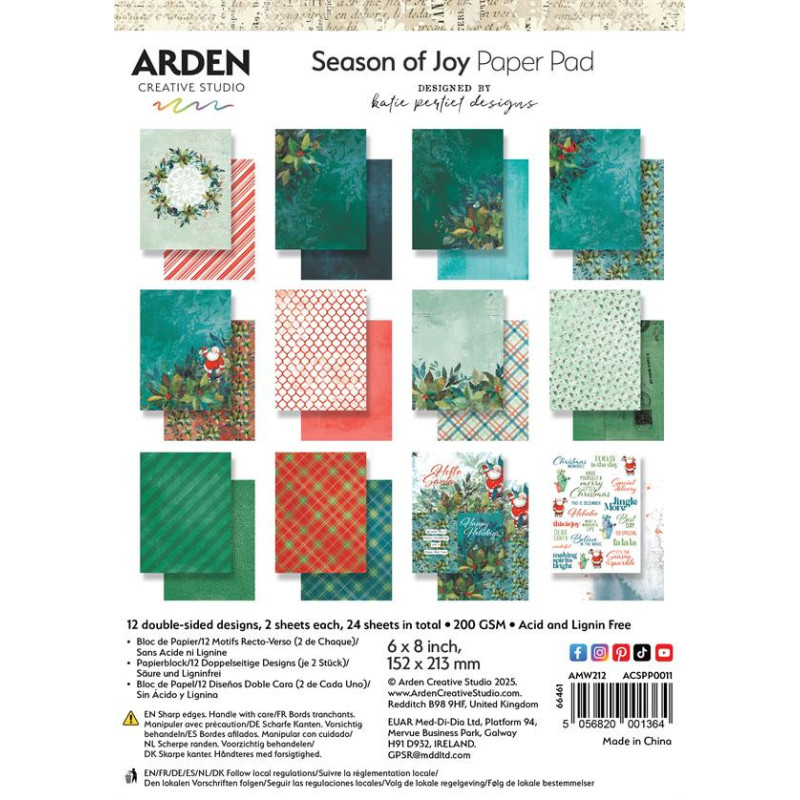 Arden Creative Studio - Papirpakke 15x20 - Season Of Joy