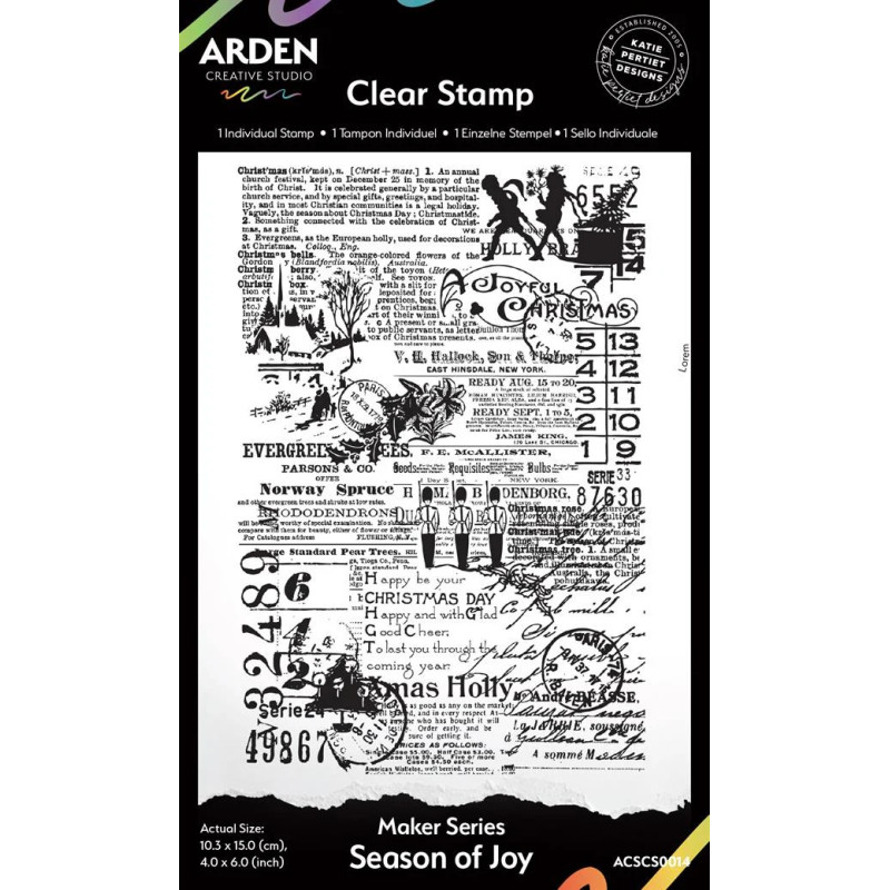 Arden Creative Studio - Clear Stamp - Maker Series - Season Of Joy