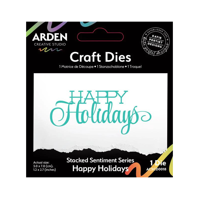 Arden Creative Studio - Stacked Sentiment Series - Happy Holidays