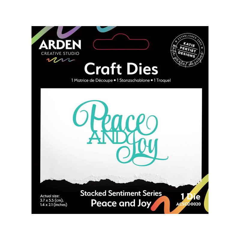 Arden Creative Studio - Stacked Sentiment Series - Peace And Joy