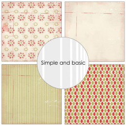 Simple And Basic - Papirpakke 15x15 - Be Merry - SBP553