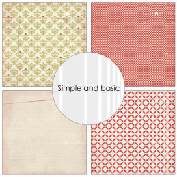 Simple And Basic - Papirpakke 15x15 - Be Merry - SBP553