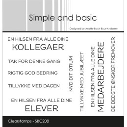 Simple And Basic - Stempel - En Hilsen - SBC208