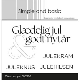 Simple And Basic - Stempel - Julehilsen - SBC210
