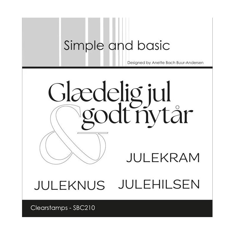 Simple And Basic - Stempel - Julehilsen - SBC210